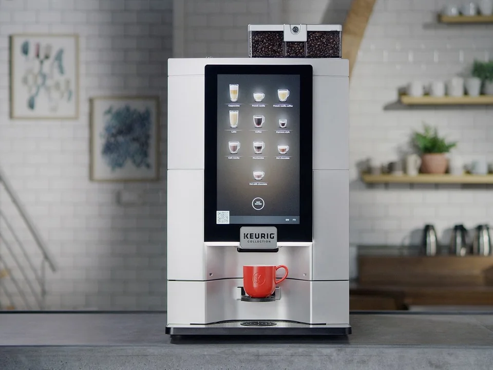 Keurig Eccellenza Touch bean-to-cup brewer, one of the machines The Better Choice Vending places in offices